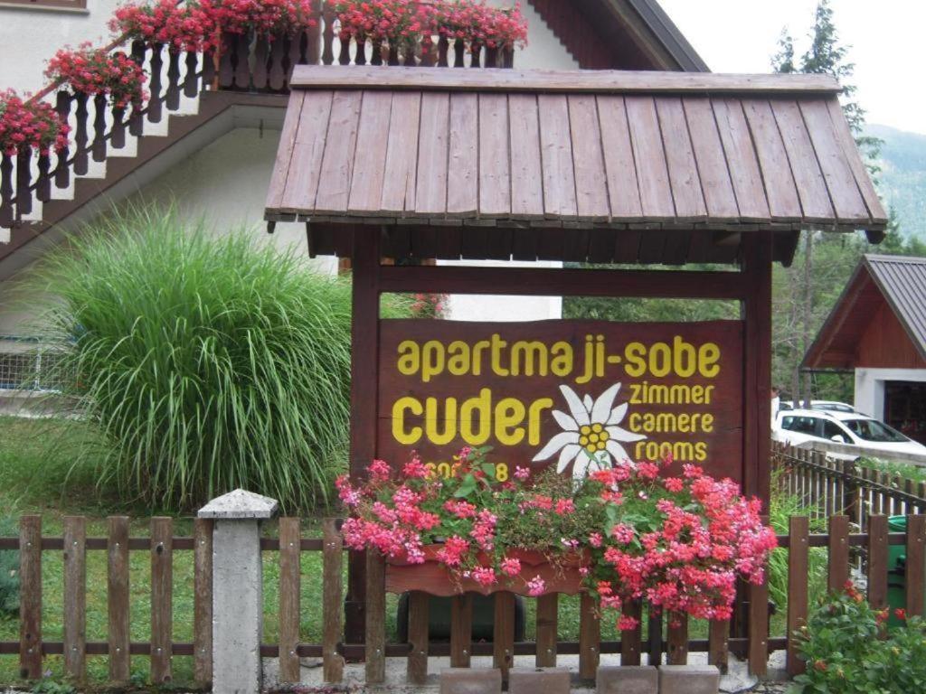 Apartmaji In Sobe Cuder Soča Eksteriør bilde