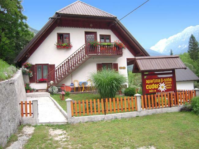 Apartmaji In Sobe Cuder Soča Eksteriør bilde